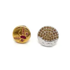 美品✨スワロフスキー ピンブローチ クリスタル フラワー バタフライ 2点セット