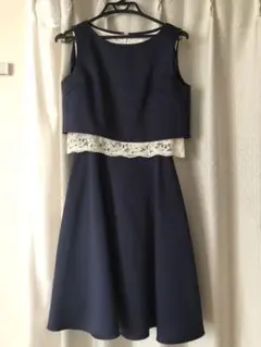 aimer ancher ネイビーノースリーブドレス　9号