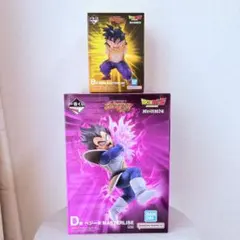 一番くじ ドラゴンボール スペクタクルバトル B賞 孫悟飯 D賞 ベジータのサムネイル