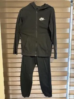 Nike フード付きジャージ L ブラック 上下セット(150〜160)