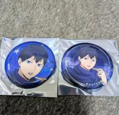 ハイキュー！！コスモワールドコラボ　ランダムホログラム缶バッチ影山飛雄2個セット