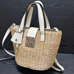 ☆美品☆ローレンラルフローレン2way かごバッグ ショルダーバッグ