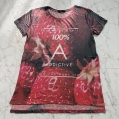 美品★Bershka フルーツ柄 グラフィックTシャツ Lのサムネイル