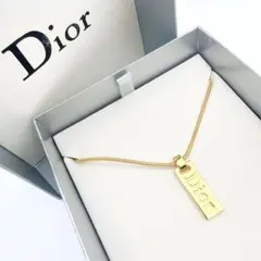 3063-2 保存箱付き✨Dior　ネックレス　CD ロゴ　希少　刻印　cm