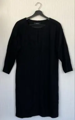 F153 MICHEL KLEIN PARIS レディースワンピース ブラック