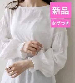 新品♥24SS ピュアルセシン コットンガーゼ袖シャーリングプルオーバーのサムネイル
