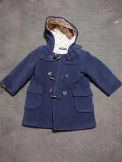 最終価格　３４４　バーバリー　ダッフルコート　ネイビー 90cm