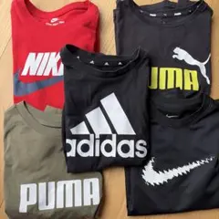 NIKE PUMA adidas Tシャツ5点セット 140 男の子 まとめ売り