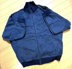 美品ネイビージャンパーmuhetデニムジャケットブルゾン