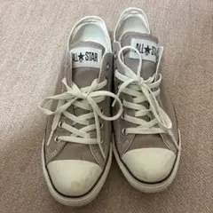 コンバース　オールスター　スニーカー　ピンクベージュ　ベージュ　24.5cm