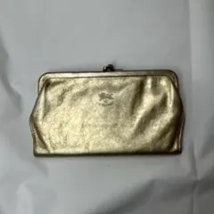 美品　【完売品】イルビゾンテ　ゴールド　ロングウォレット　がま口