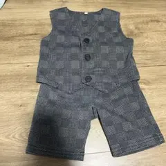 グレー チェック柄 セレモニースーツ