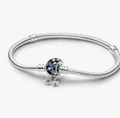 Pandora シルバー 月と星 チャーム ブレスレットsize -19cm