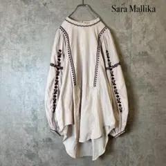 Sara Mallika インド綿 刺繍ブラウス 定価22000 R564のサムネイル
