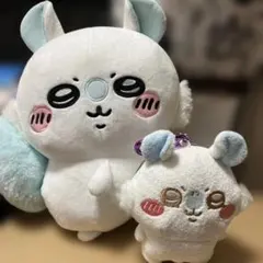 モモンガぬいぐるみ&カラピナ付きがま口ポーチ