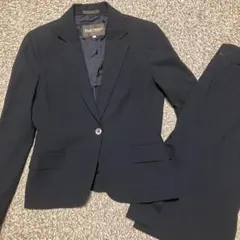 『美品』Paul Stuart スカートスーツ上下 黒8 ステッチ ビジネスのサムネイル