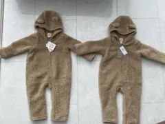 baby GAP ギャップ　もこもこカバーオール　くまさん　2点