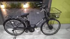 引き取り希望 ブリヂストン ステップクルーズ 黒 26インチ バスケット付き ブリヂストン 電動アシスト自転車 26インチ ステップクルーズ e