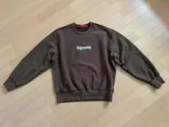 Supreme washed Box Logo Crewneck brownのサムネイル