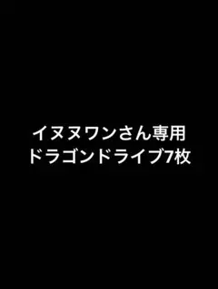 【イヌヌワンさん専用】ドラゴンドライブ7枚セット