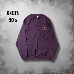 90s USA製 ONEITA 企業 ブランクスウェット ヴィンテージ 刺繍