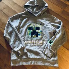 Minecraft クリーパー パーカー 150 グレー