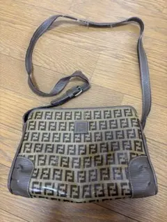 OLD FENDI ショルダーバッグ ズッカ柄 カーキ ヴィンテージ - メルカリ