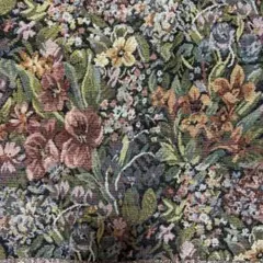 生地　ゴブラン調　花柄　はぎれ　ハンドメイド