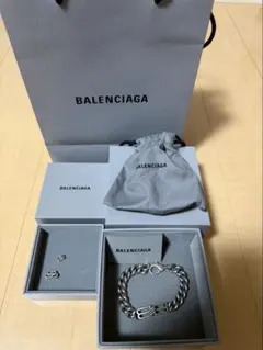 【希少・男女兼用】バレンシアガ　メンズ　レディース　ピアスモチーフ　ブレスレット BALENCIAGA - 【廃版希少】バレンシアガ メンズ レディース ピアス