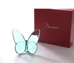 Baccarat バカラ ラッキーバタフライ ターコイズ 手提袋、包装紙付きのサムネイル
