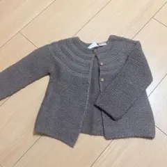 ZARA BABY ニットカーディガン グレー 6-9ヶ月 74cm
