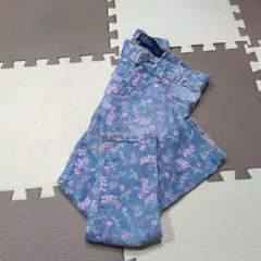GAP ハイストレッチジャギングアンクルパンツ 花柄