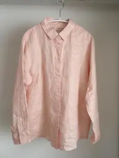 【無印良品】リネン 洗いざらしレギュラーカラー長袖シャツ