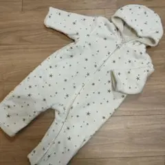 カバーオール　もこもこ　新生児から　冬の防寒対策グッズ