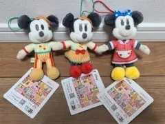 Disney ミッキー・ミニー ぬいぐるみ 3体セット　デココレ