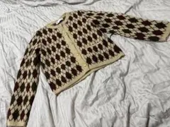 ZARA アーガイル柄 長袖ニットセーター