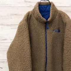 THE NORTH FACE フリースジャケット ベージュ/青