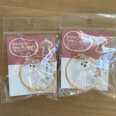 わんこのタイムカプセル　むぎ　２個セット　ペットの毛　ケース　キーホルダー