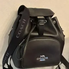 COACH ブラックレザーリュック
