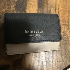 kate spade コンパクト財布 黒・ベージュ