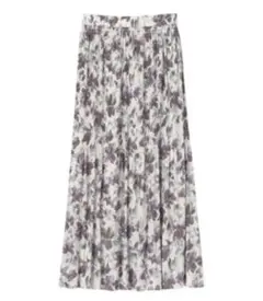 COCODEALお値下げ  アートフラワープリントマジョリカプリーツスカート