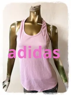 ☘️T19053☘️adidas スポーツ ロゴ タンクトップ L