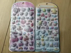 コットンパフィー サンリオキャラクターズ シール2シート　キティ ポムポムプリン