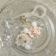 キャンディバックキーホルダー　白