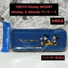 TDR ミッキー＆ミニー ペンケース 缶ペン 未開封品