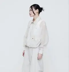 お値下げ！AKIKO AOKI シャツジャケット ブラウス ホワイト お値下げ！AKIKO AOKI シャツジャケット ブラウス ホワイト - メルカリ