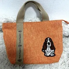 Hush Puppies トートバッグ オレンジ 犬刺繍のサムネイル