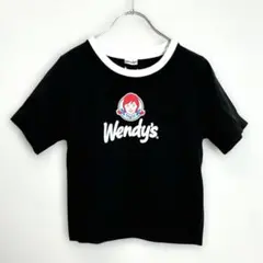 ウェンディーズ（Wendy's）リンガーTシャツ ブラック M