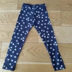 ZARA　ザラ　キッズレギンス　116cm ネイビー ハート柄 キ
