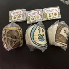 こびとずかんスクエアポーチ3 アメボウシ、タケノゴビト、バイブスマダラ